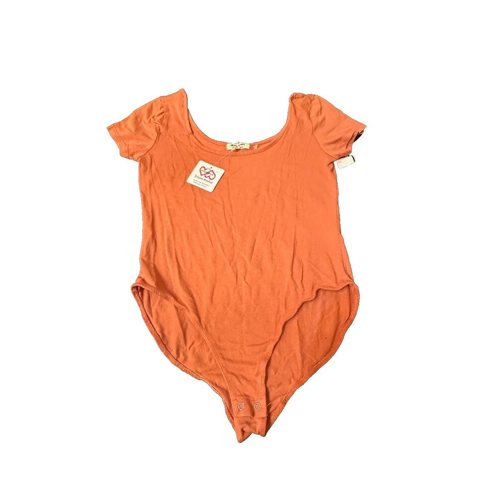 Heart & Hips Womens Long Sleeve SiennaSnap Bottom Bodysuit  Size L NWT